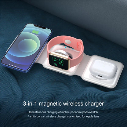 FERAS 100W 3 in 1 foldable Wireless Charger Pad Stand