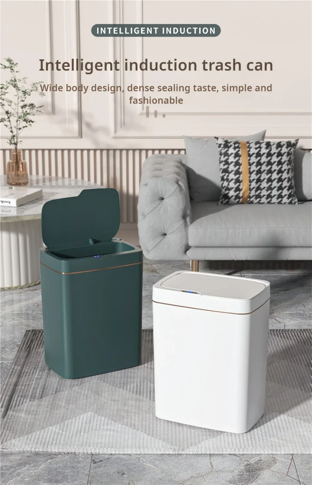 REBOSH Smart Trash Can Automatic Bagging Electronic