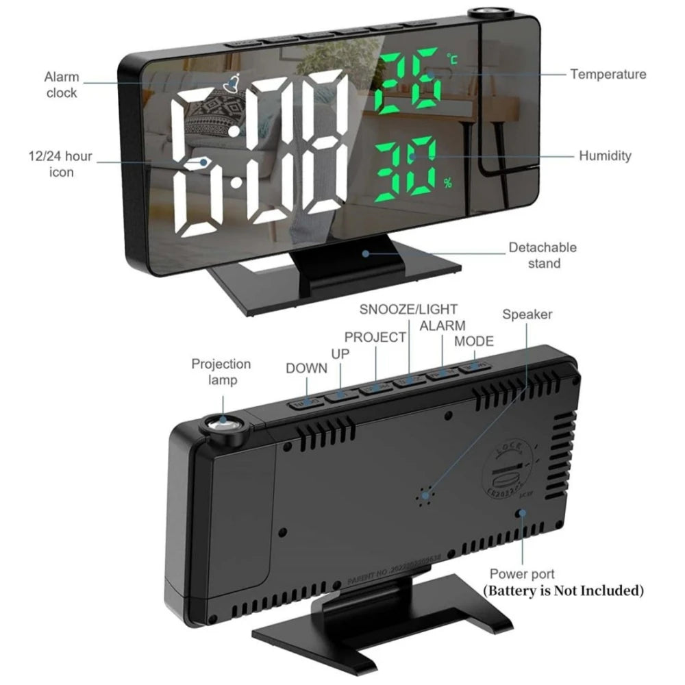 Ilham Projection Digital Alarm Clock