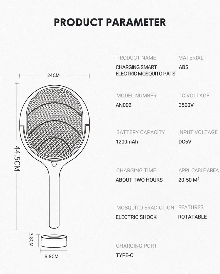 The Kadya Charging Racket Kill Fly