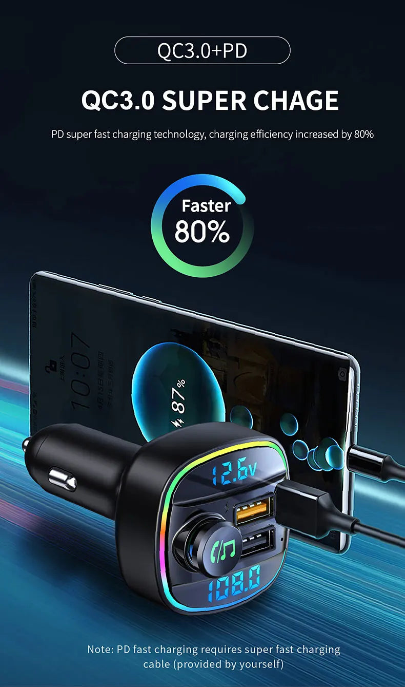 Dybo Transmitter Handsfree Car Quick Charge