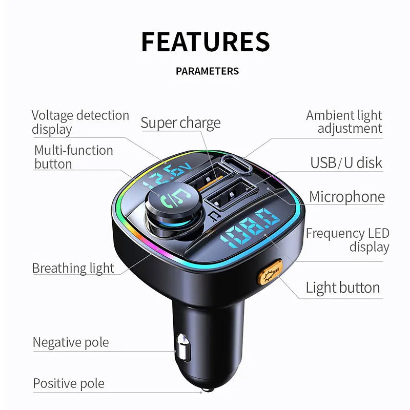 Dybo Transmitter Handsfree Car Quick Charge