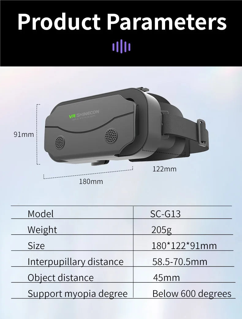 SHINECON VR Glasses Virtual