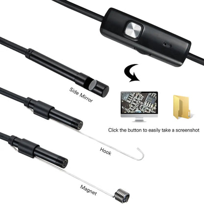 jetok 7.0MM TYPE-C Endoscope Camera IP67 Waterproof 6 LEDs Adjustable USB Android Flexible Inspection Borescope Cameras for Phone PC